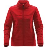 WOMANS NAUTILUS QUILTED JACKET BRIGHT RED-2XL