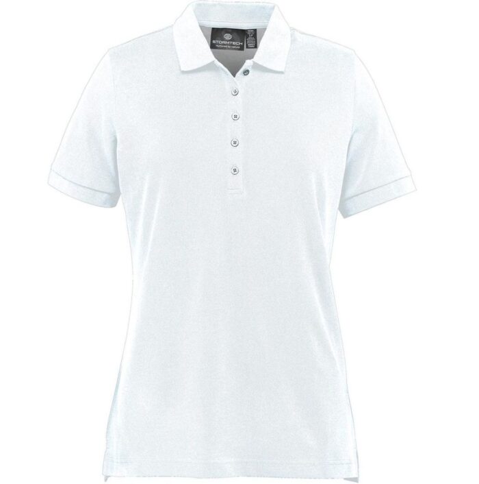WOMENS NANTUCKET PIQUE POLO WHITE-2XL