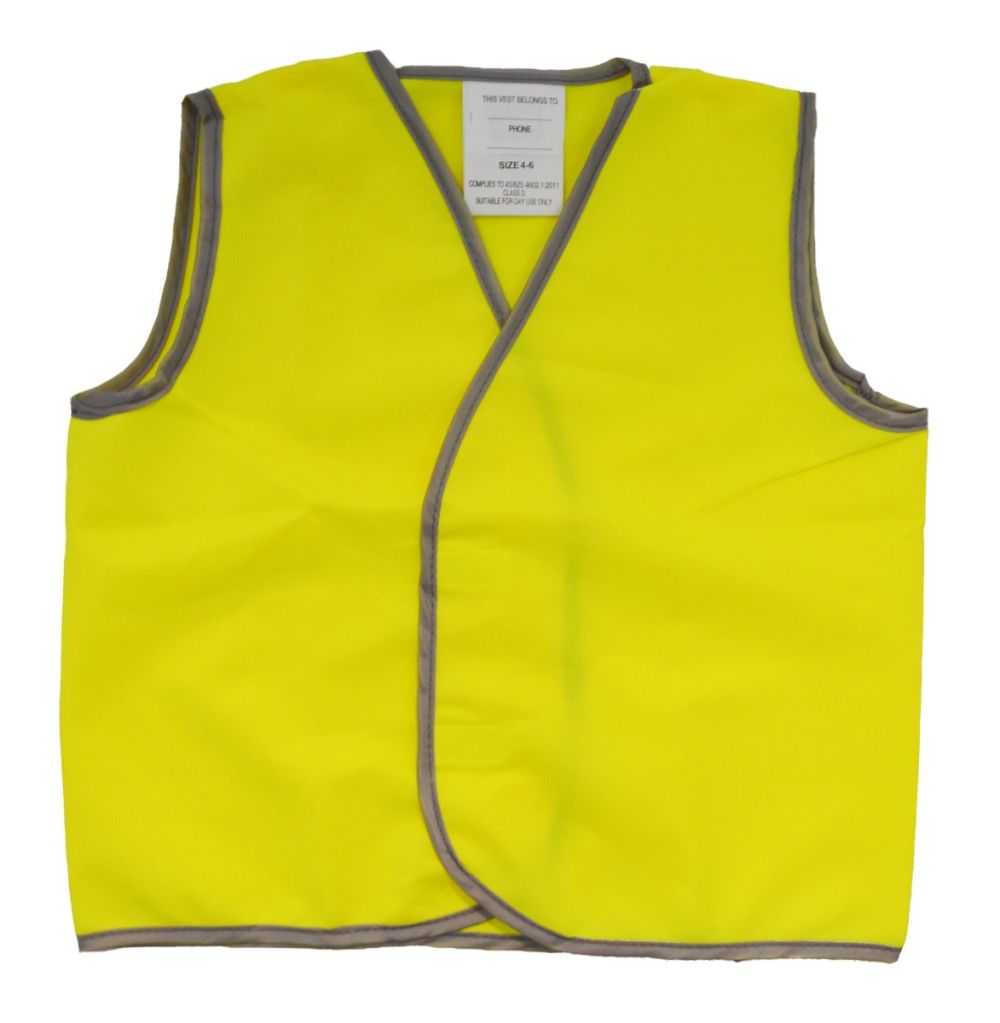 j576-front.jpg KIDS HI VIZ SAFETY VEST YELLOW