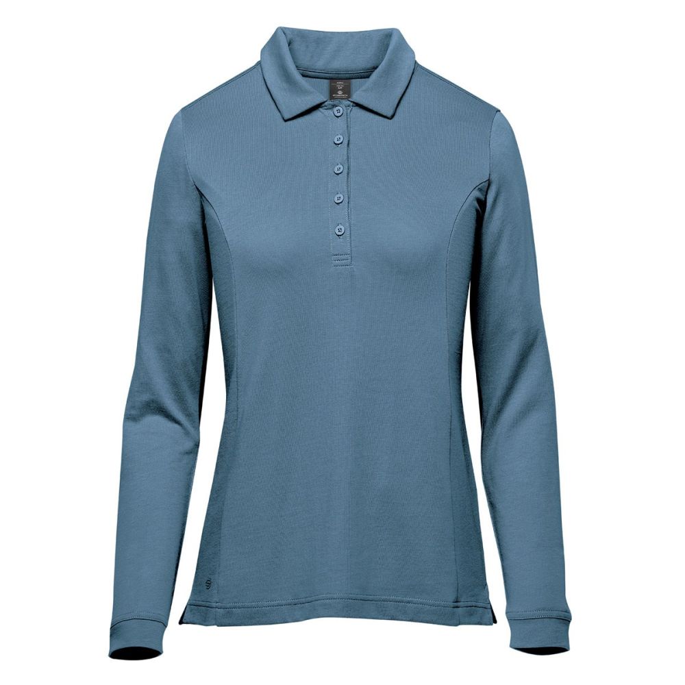 plx-1w-06000001-front.jpg WOMENS NEVADA L/S MICRO PIQUE POLO