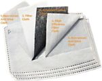 ACTIVATED CARBON FILTER-WHITE (Pack of 10, for Masks)