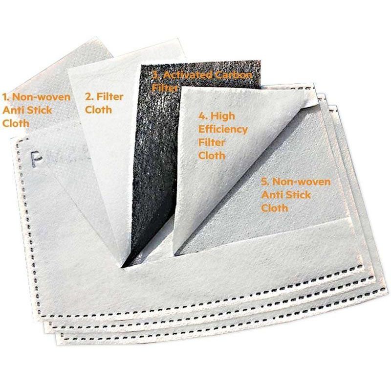 ACTIVATED CARBON FILTER-WHITE (Pack of 10, for Masks)