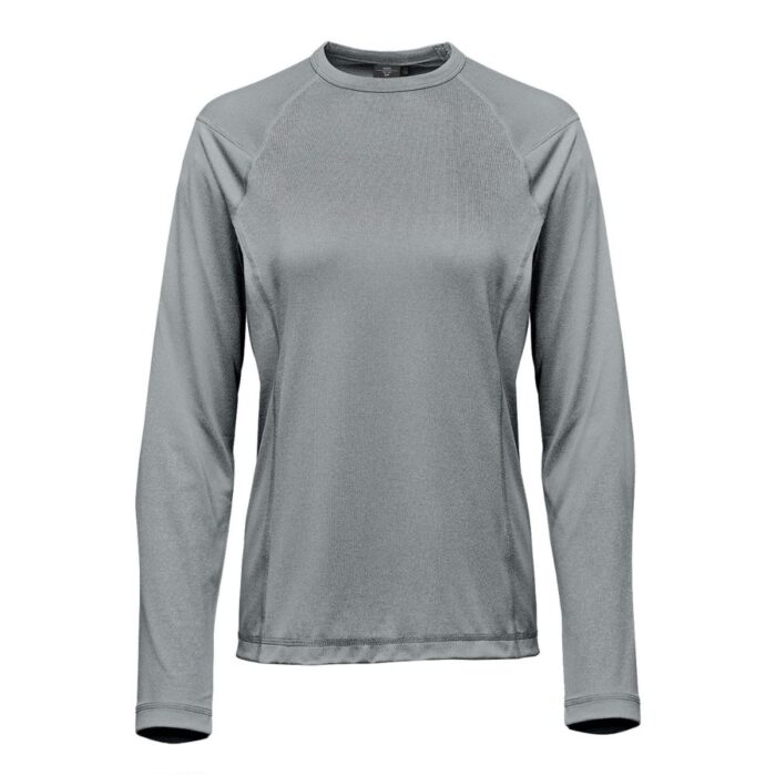 WOMENS VOLANTE L/S TEE ASH HEATHER-2XL