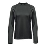 WOMENS VOLANTE L/S TEE ASH HEATHER-2XL
