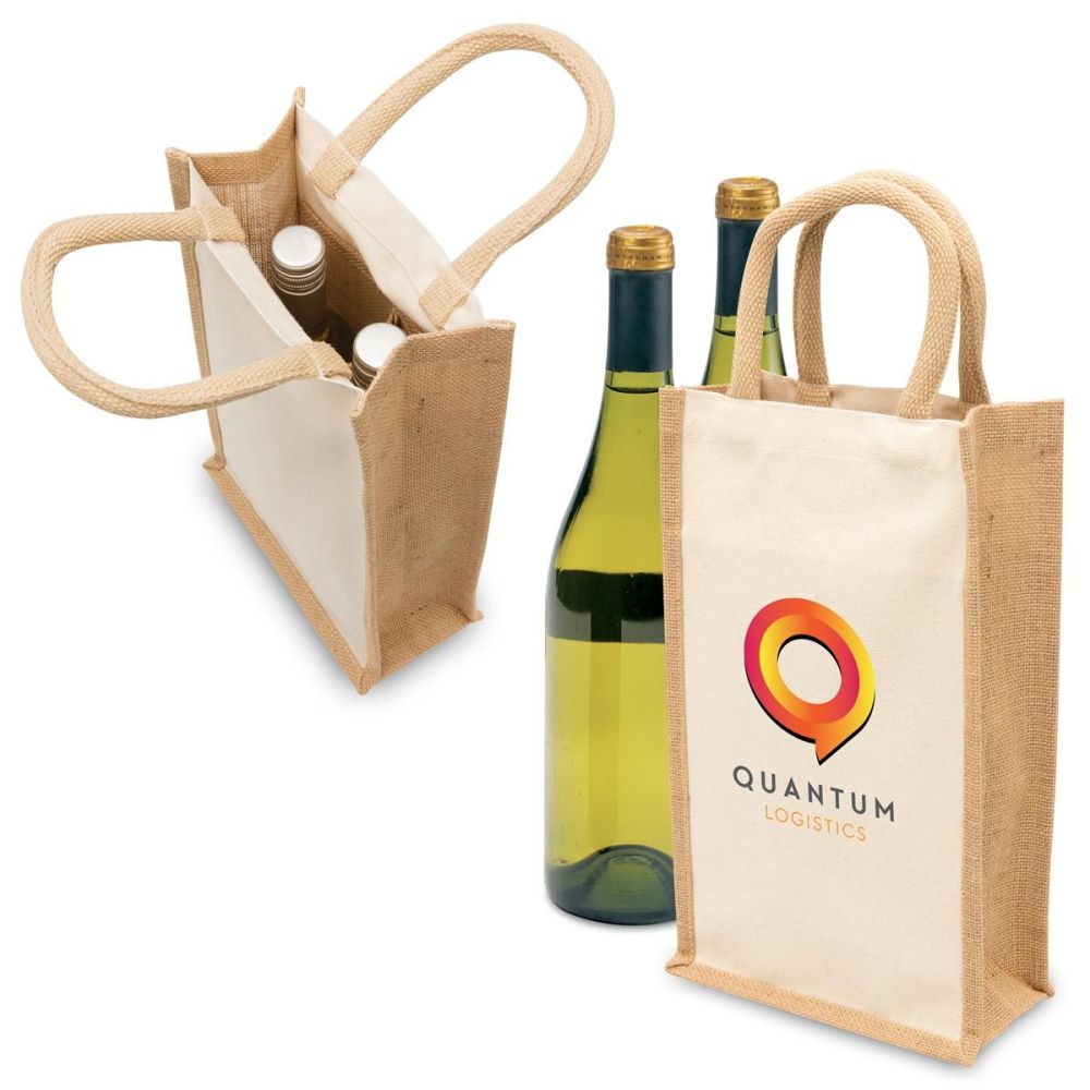 1196-Colourways-LR.jpg Eco Jute 2 Bottle Wine Bag