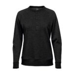 WOMENS MONASHEE HENLEY BLACK-2XL