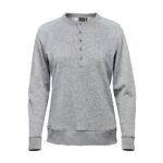 WOMENS MONASHEE HENLEY BLACK-2XL
