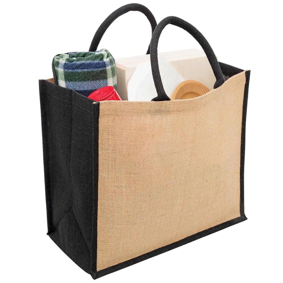 1184-LgeEcoTote-Black-Stuff-Web_1.jpg Large Eco Jute Tote - Image 1