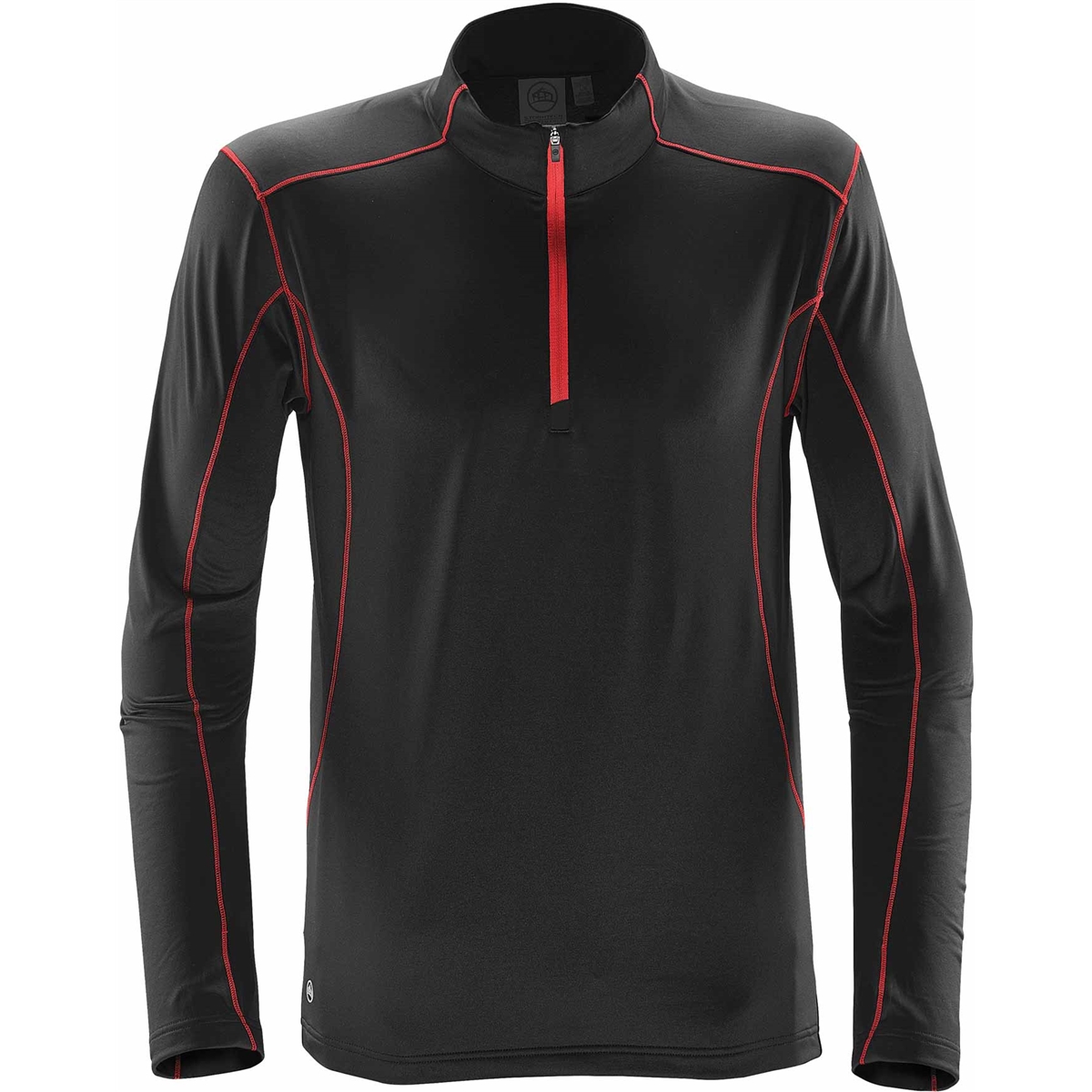 TFW-1-BLACK-BRIGHTRED.jpg MENS PULSE FLEECE PULLOVER - Image 1
