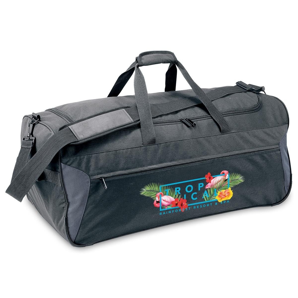 b407_-_image_6.jpg PLATFORM WHEELED DUFFLE BAG - BLACK - Image 1